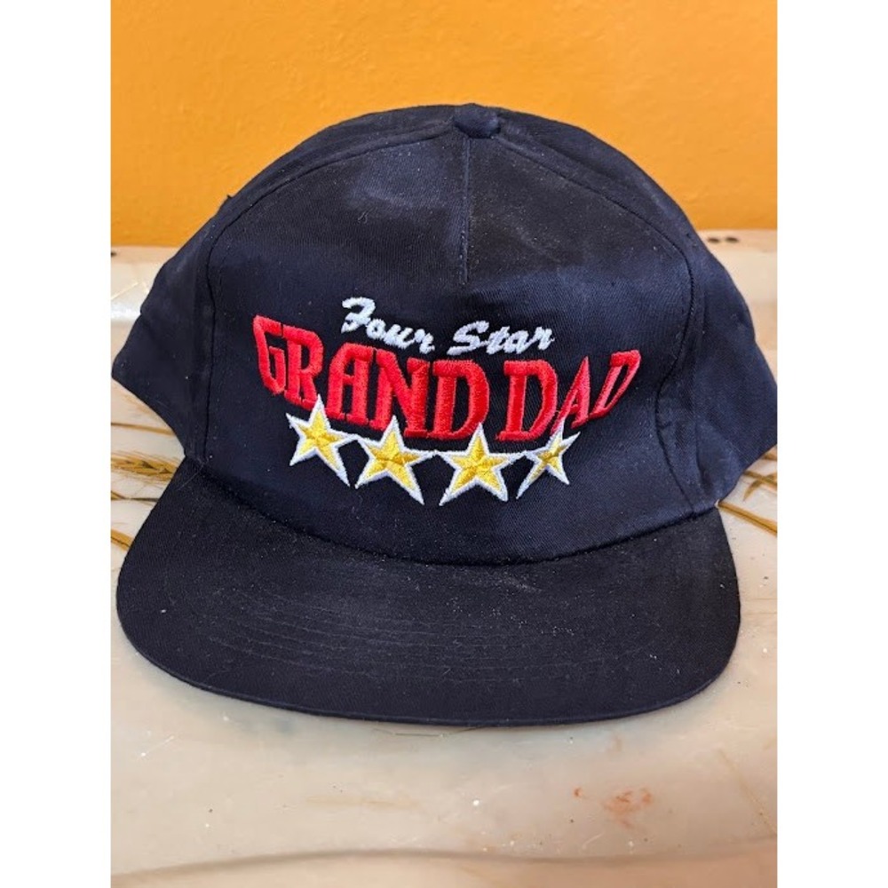 Navy Blue 4 Star Grand Dad Baseball‎ Cap Hat Adjustable Strap Paris Accessories